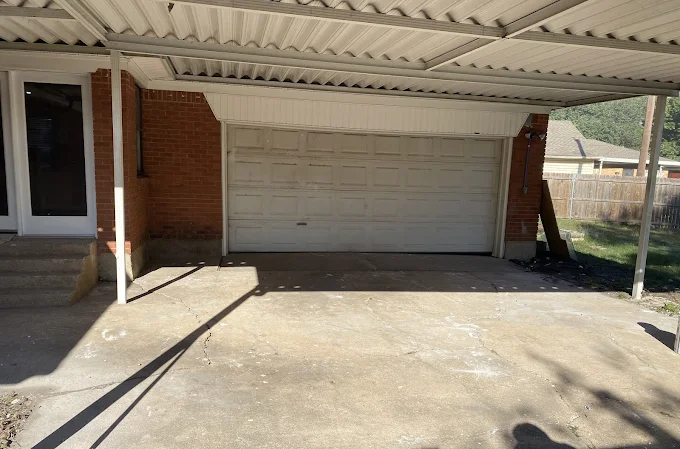 Garage after cleanout - clean and organized